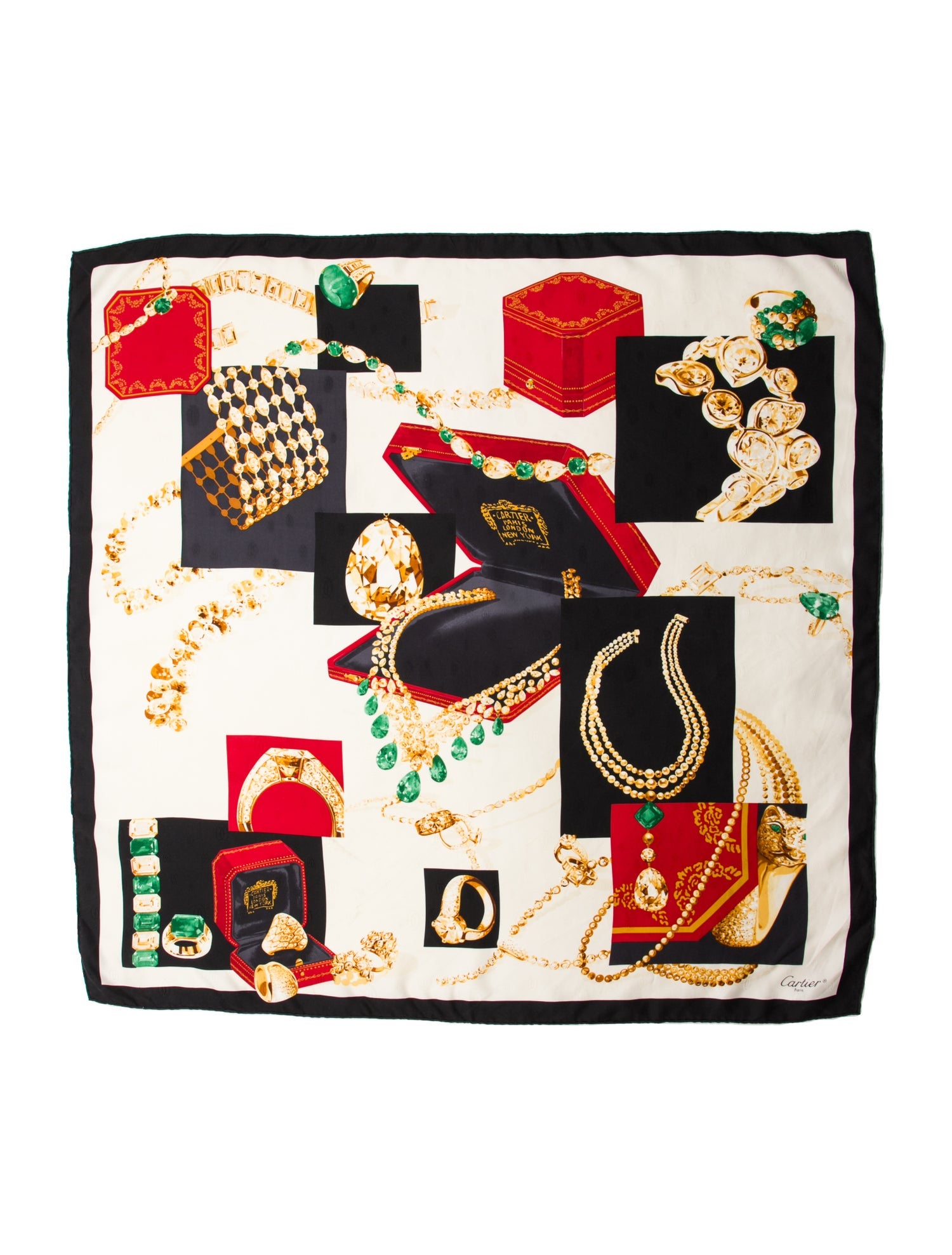 Cartier Silk Printed Scarf