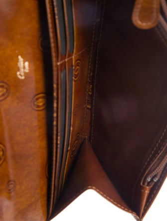 Cartier Patent Leather Continental Wallet