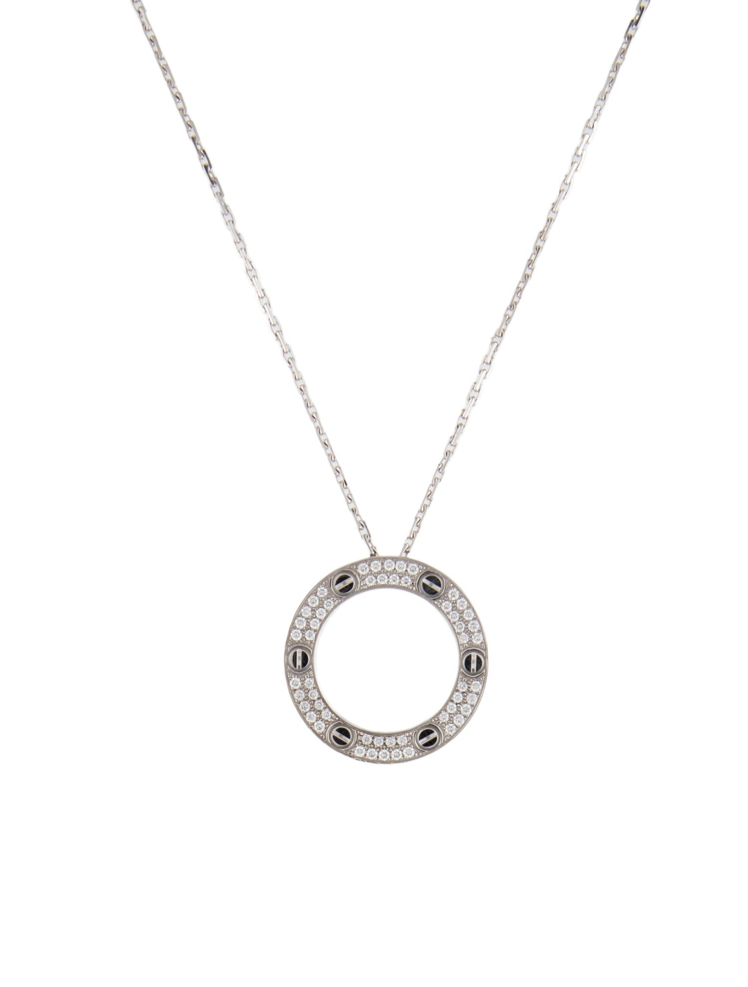 Cartier LOVE Pendant Necklace, Pavéd