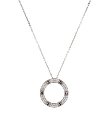 Cartier LOVE Pendant Necklace, Pavéd