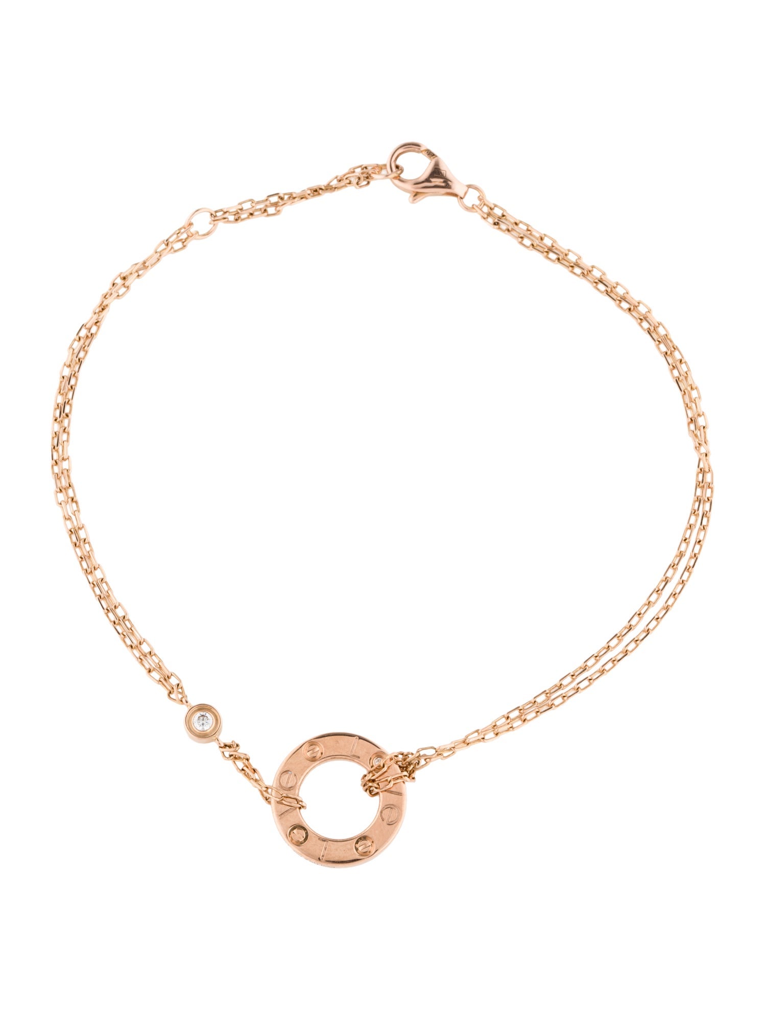 Cartier 2 Diamond LOVE Bracelet