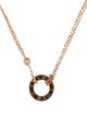 Cartier 2 Diamond LOVE Pendant Necklace