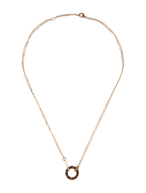 Cartier 2 Diamond LOVE Pendant Necklace
