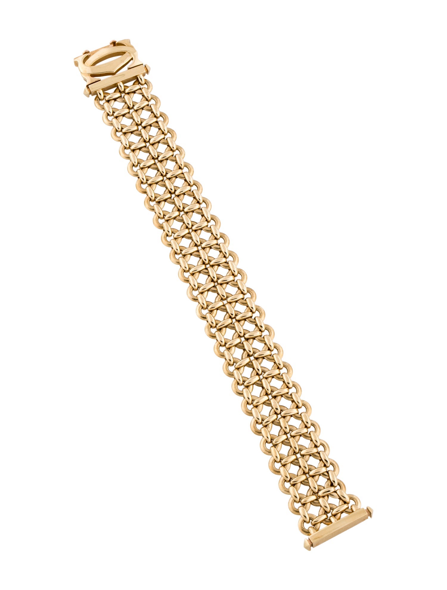Cartier Vintage 18K Penelope Three-Row Bracelet