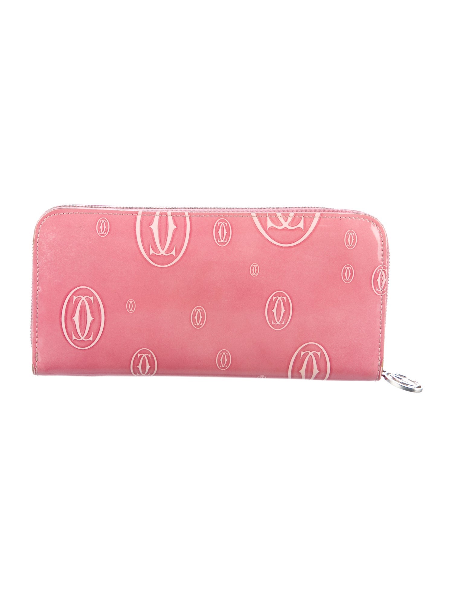 Cartier Patent Leather Printed Continental Wallet