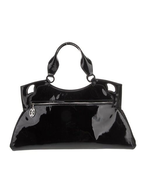 Cartier Patent Leather Top Handle Bag