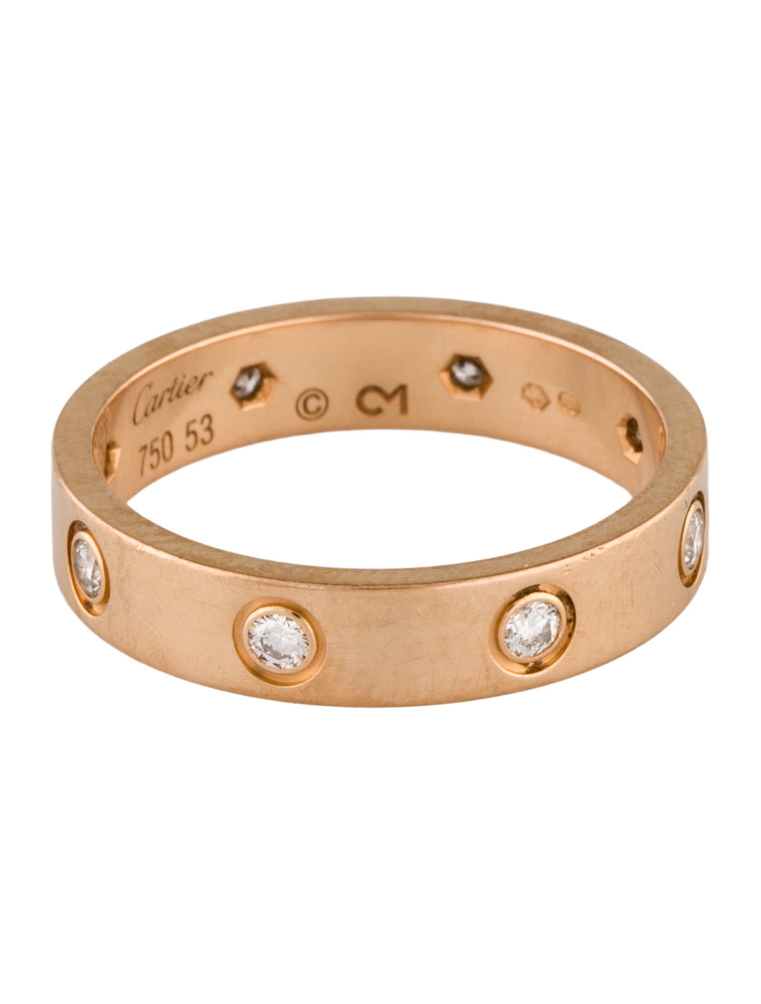 Cartier LOVE ring, Small Model, 8 Diamonds