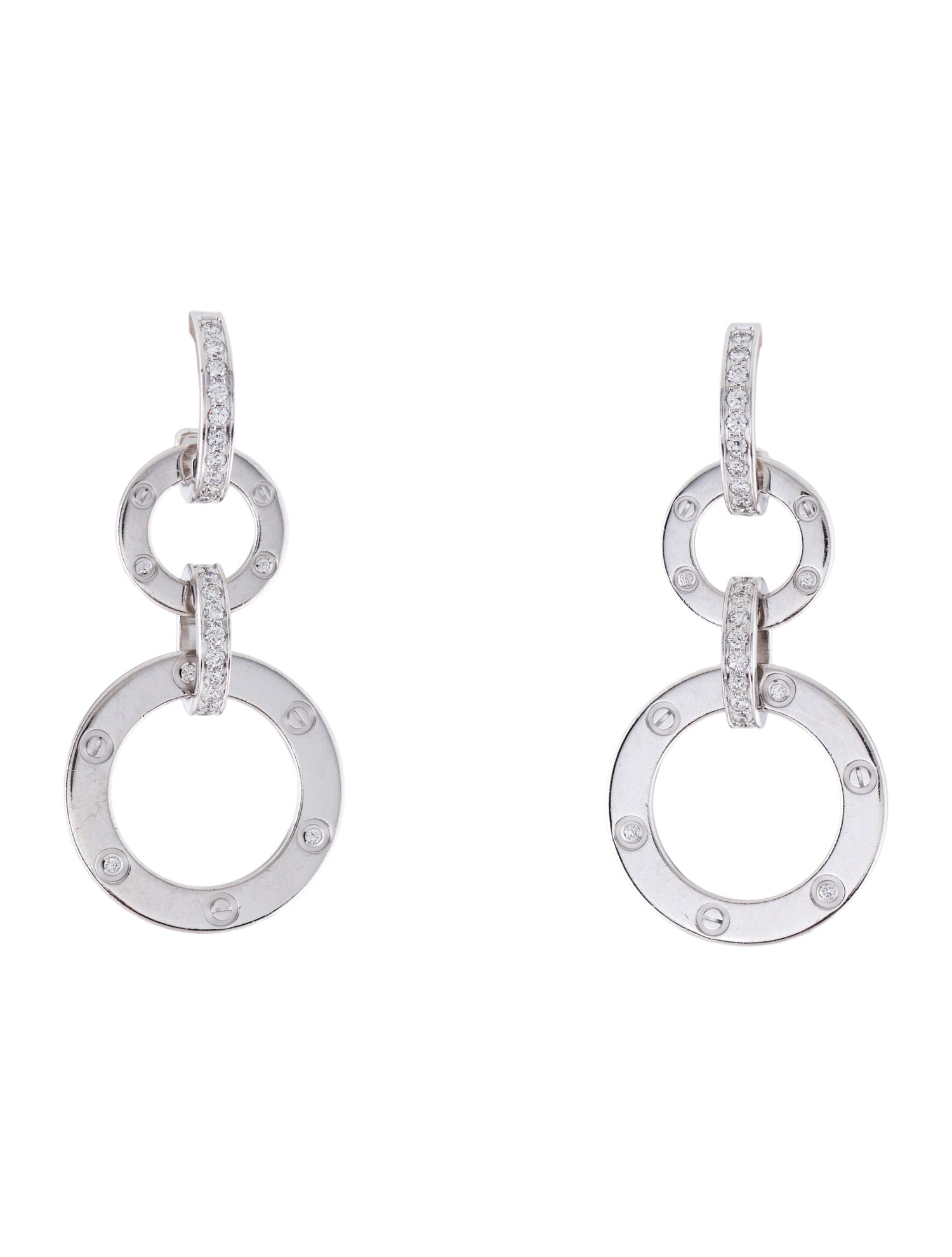 Cartier Diamond LOVE Drop Earrings