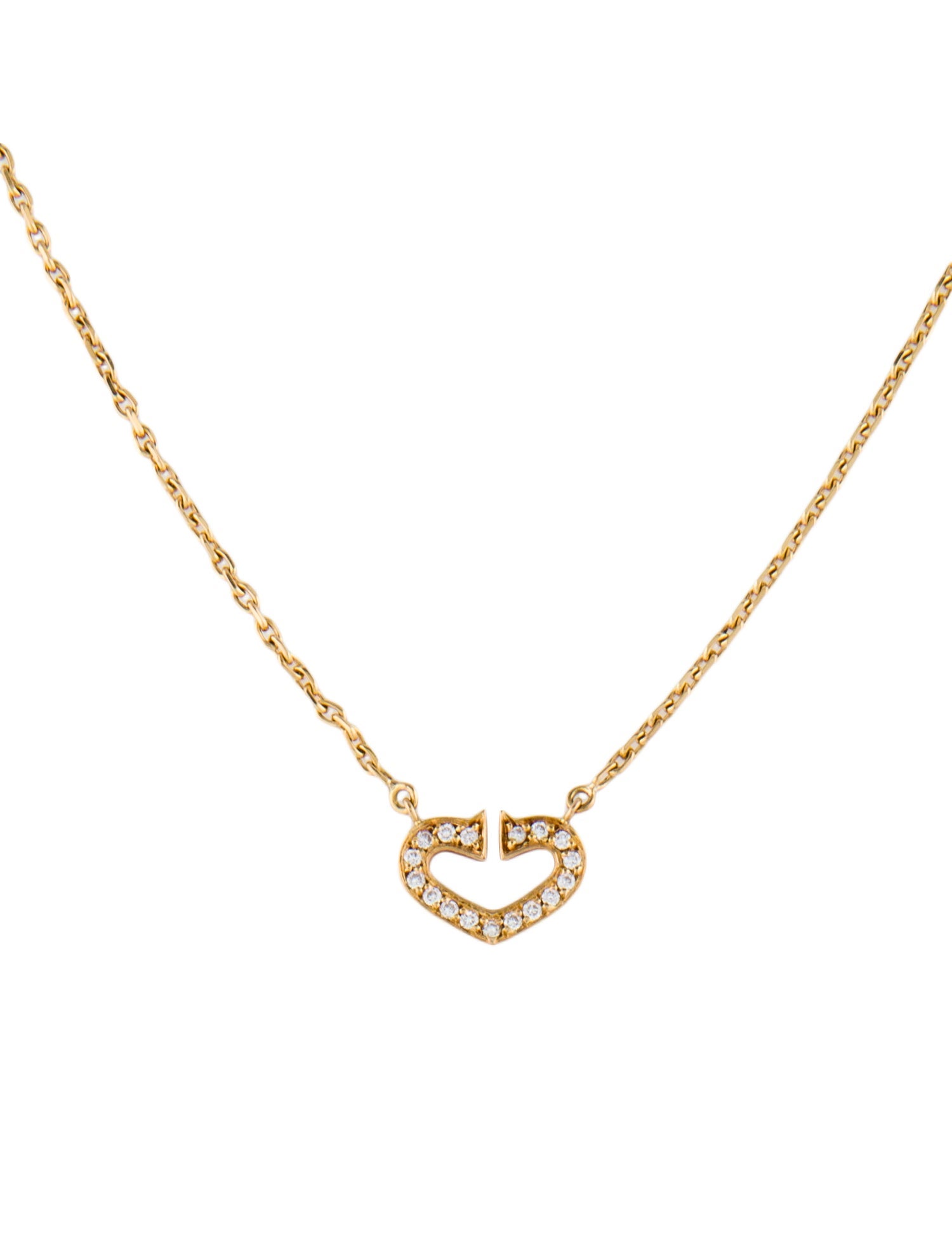 Cartier C de Cartier Heart Pendant Necklace