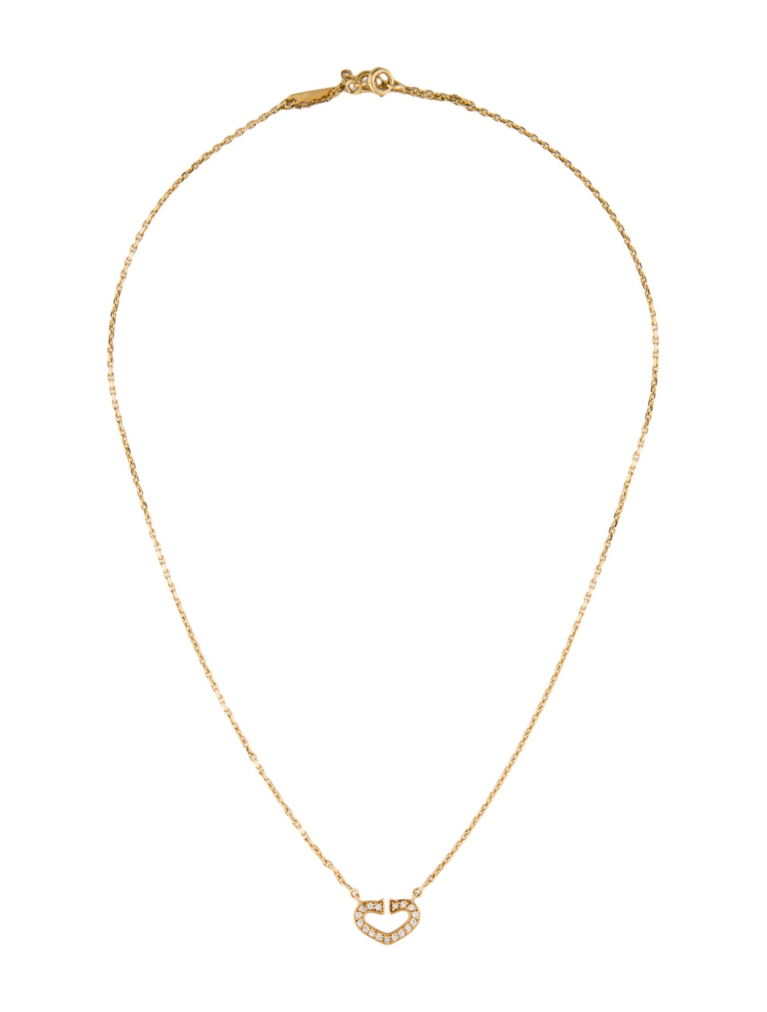 Cartier C de Cartier Heart Pendant Necklace