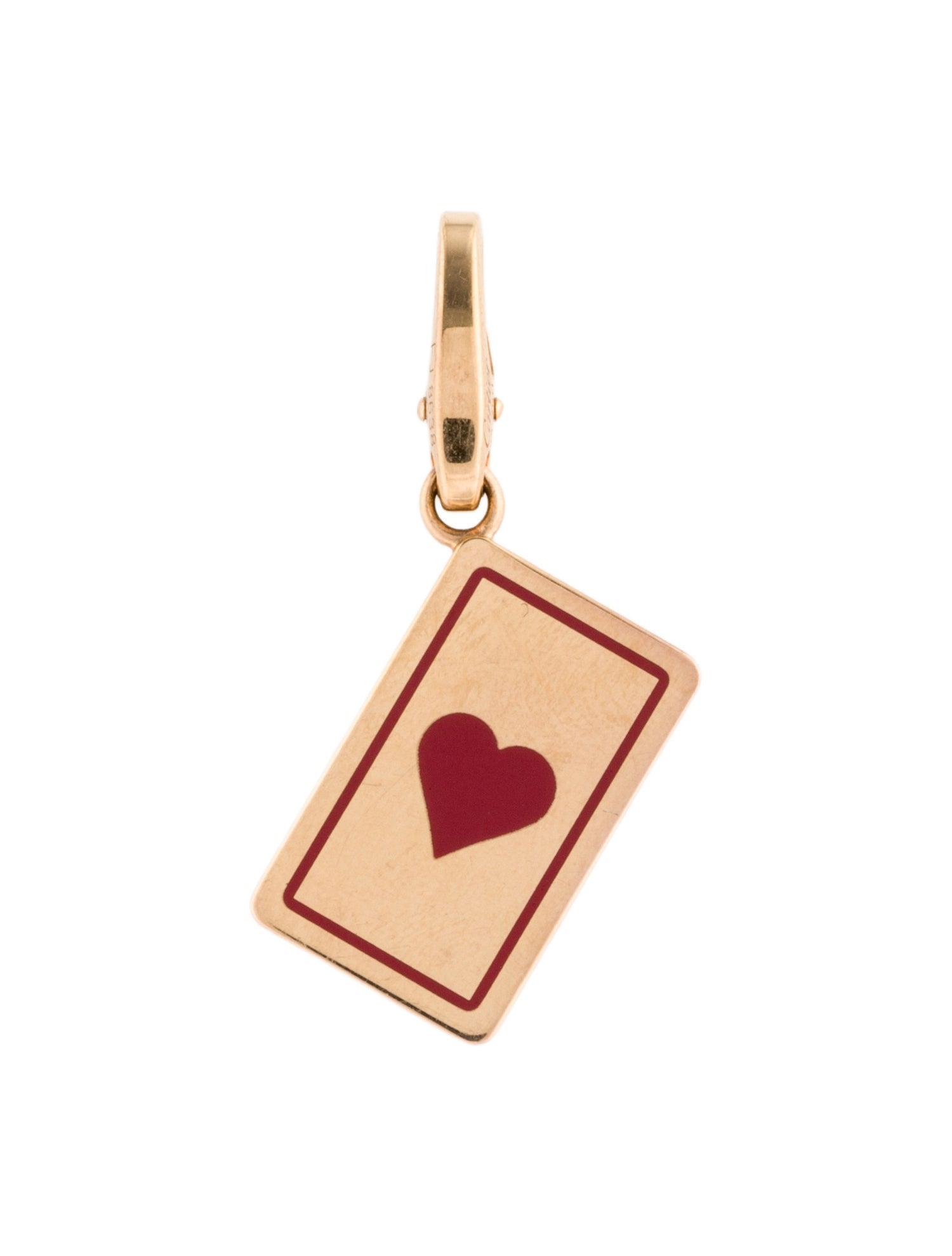 Cartier Heart Playing Card Charm