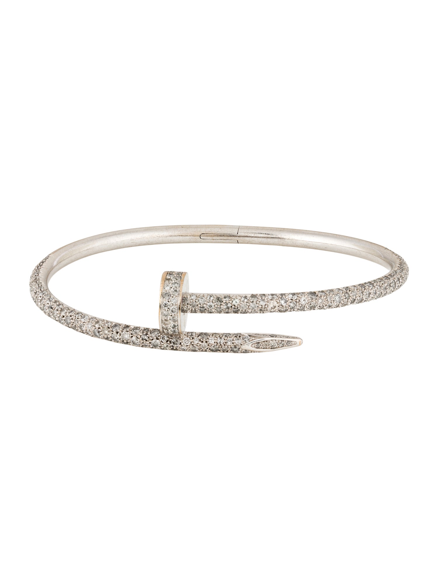 Cartier Grey Diamond Pavé Juste un Clou Bracelet