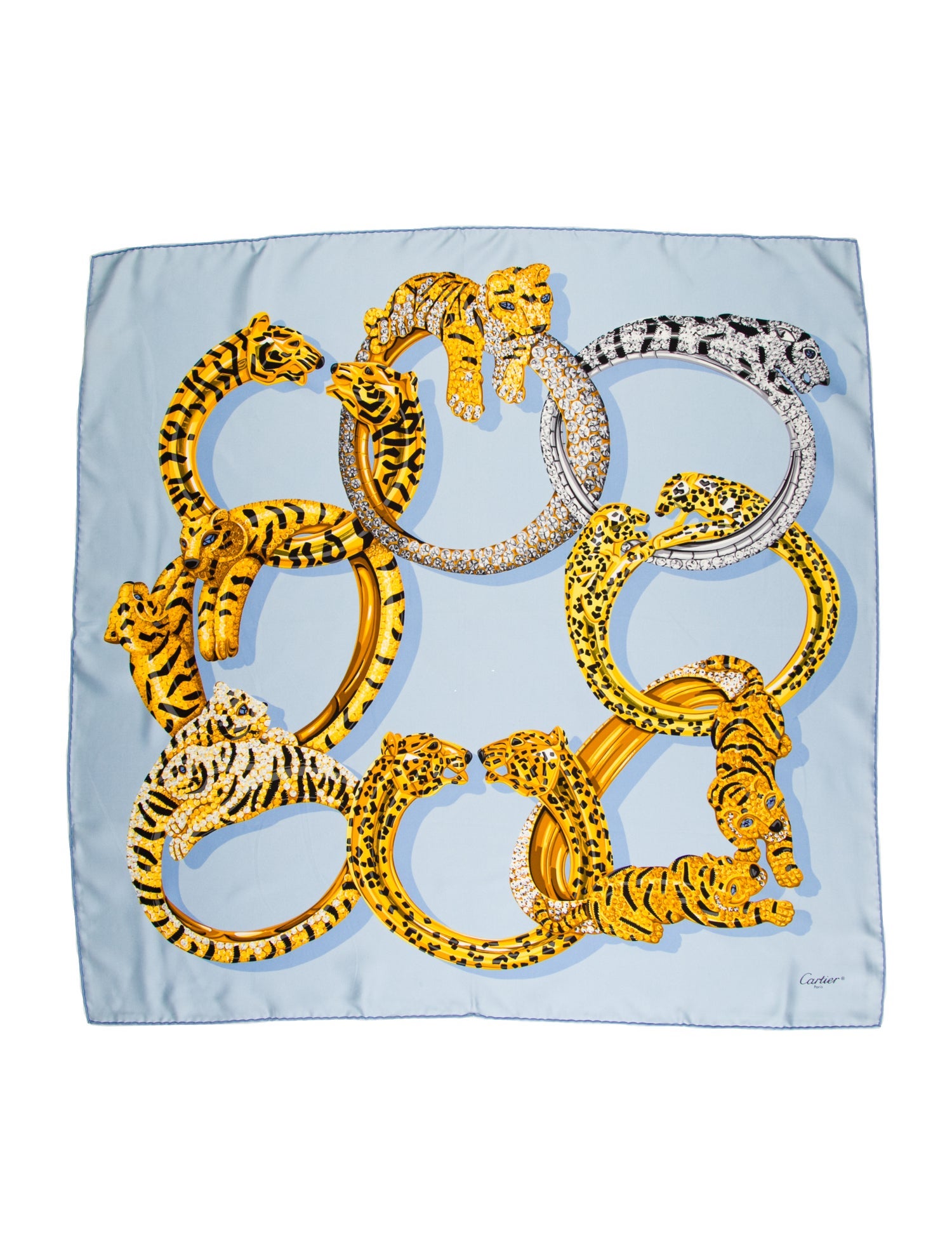 Cartier Silk Printed Scarf