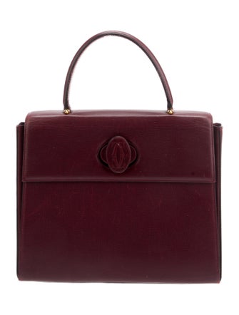 Cartier Leather Top Handle Bag