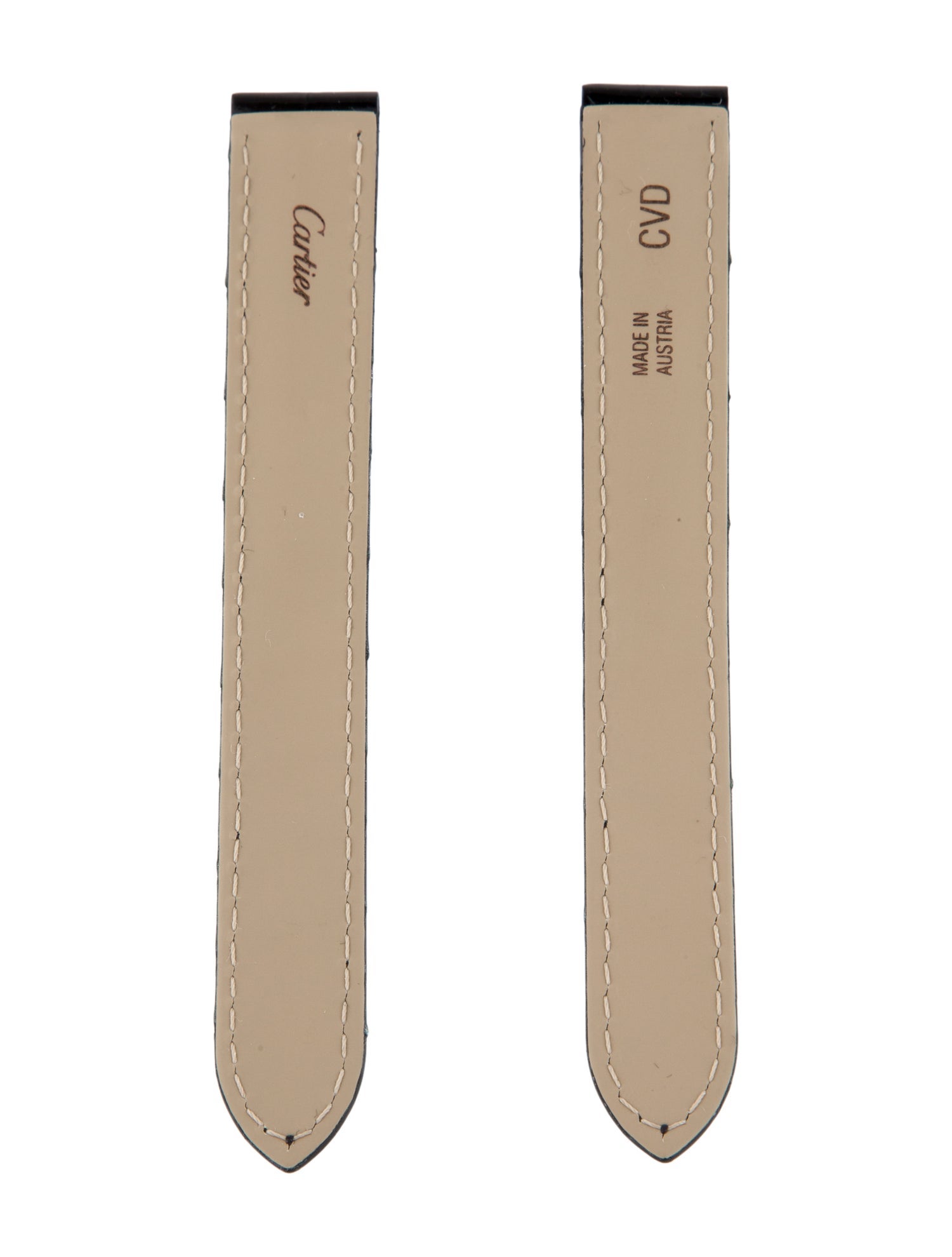 Cartier 14mm Double Deployant Alligator Watch Strap