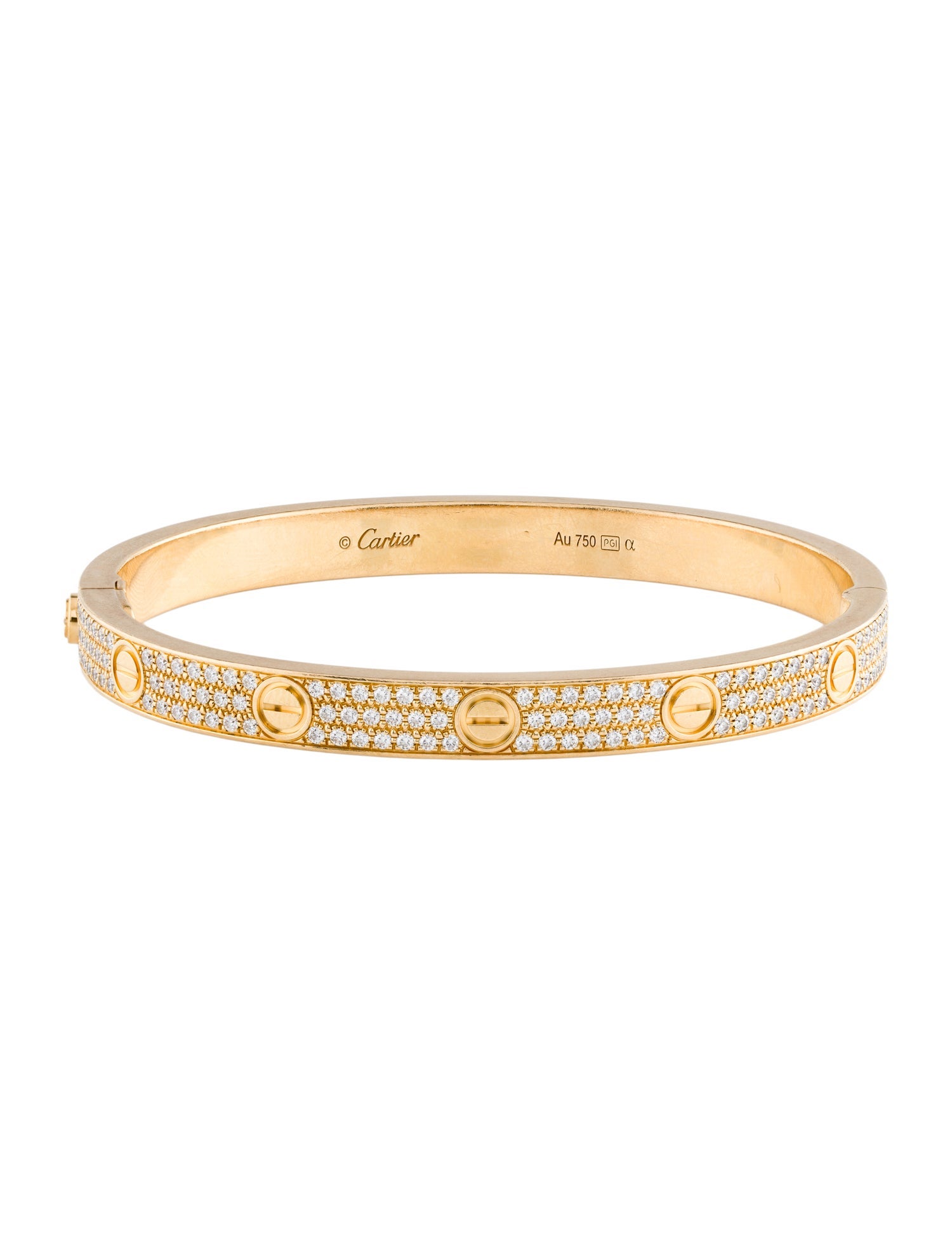 Cartier Paved Classic LOVE Bracelet