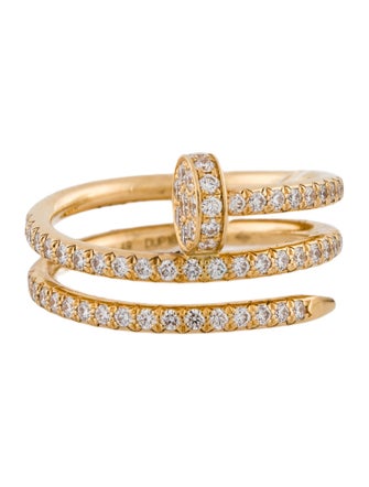 Cartier Juste un Clou Ring, Double Half-Paved