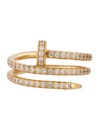 Cartier Juste un Clou Ring, Double Half-Paved