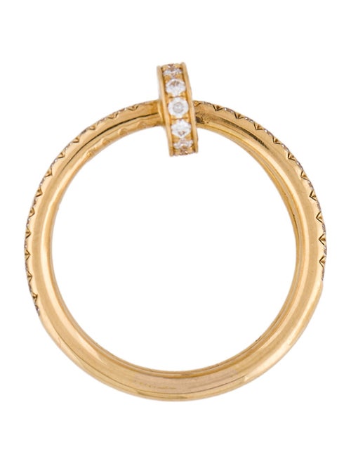 Cartier Juste un Clou Ring, Double Half-Paved
