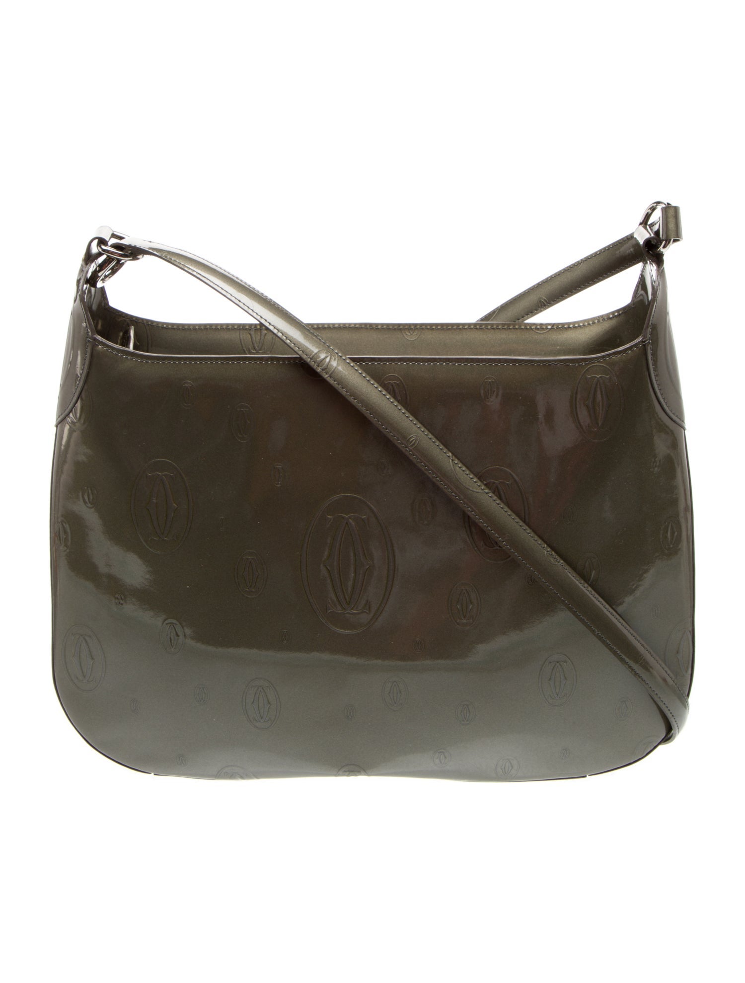 Cartier Patent Leather Shoulder Bag