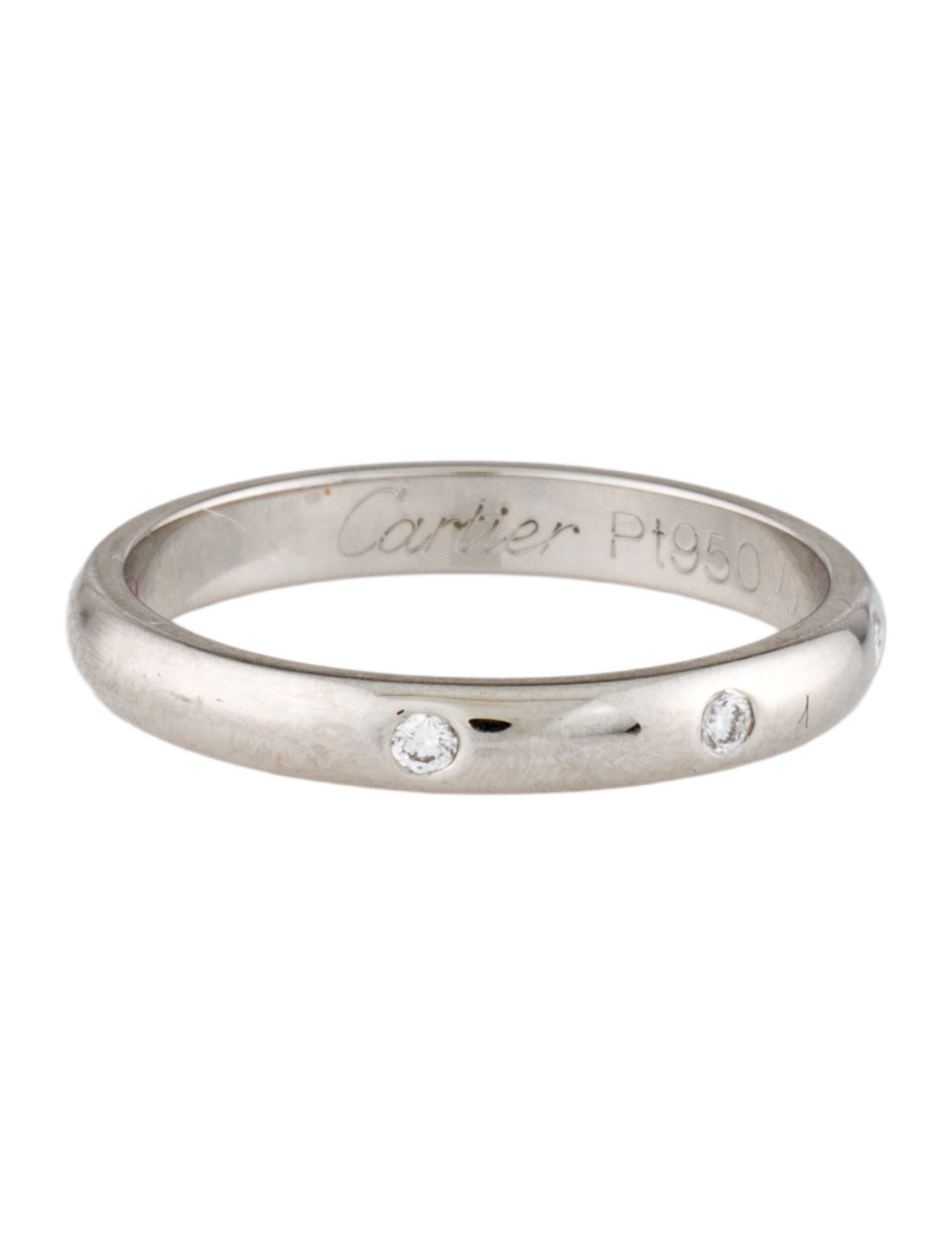 Cartier 3 Diamonds 1895 Wedding Band