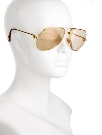 Must de Cartier Aviator Tinted Sunglasses
