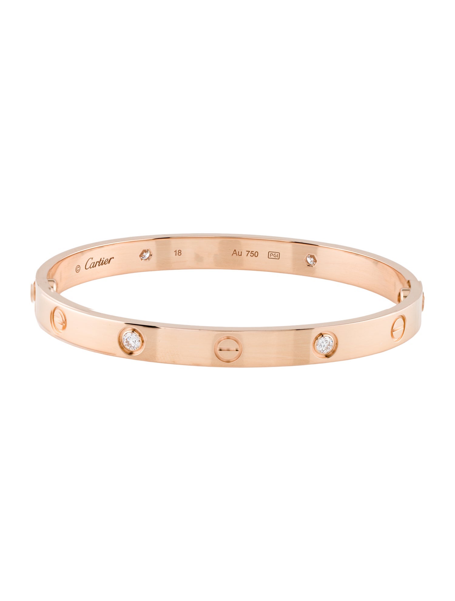 Cartier 4 Diamonds LOVE Bracelet, Classic Model