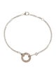 Cartier 2 Diamond LOVE Bracelet, On Chain