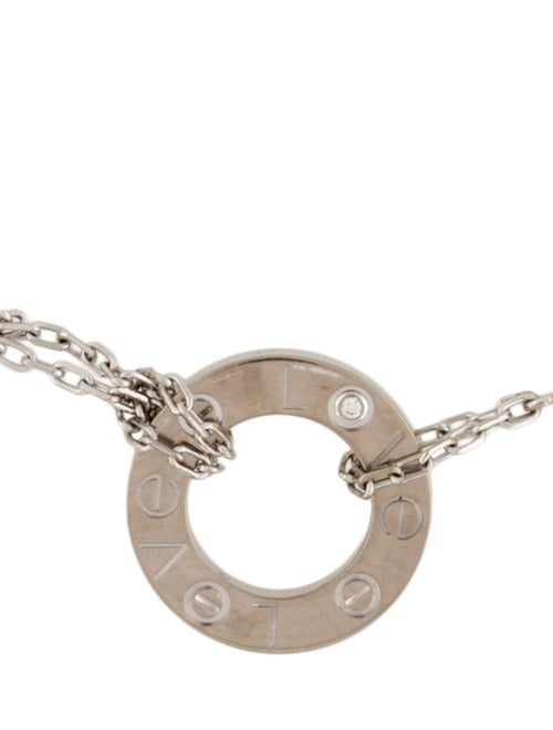 Cartier 2 Diamond LOVE Bracelet, On Chain