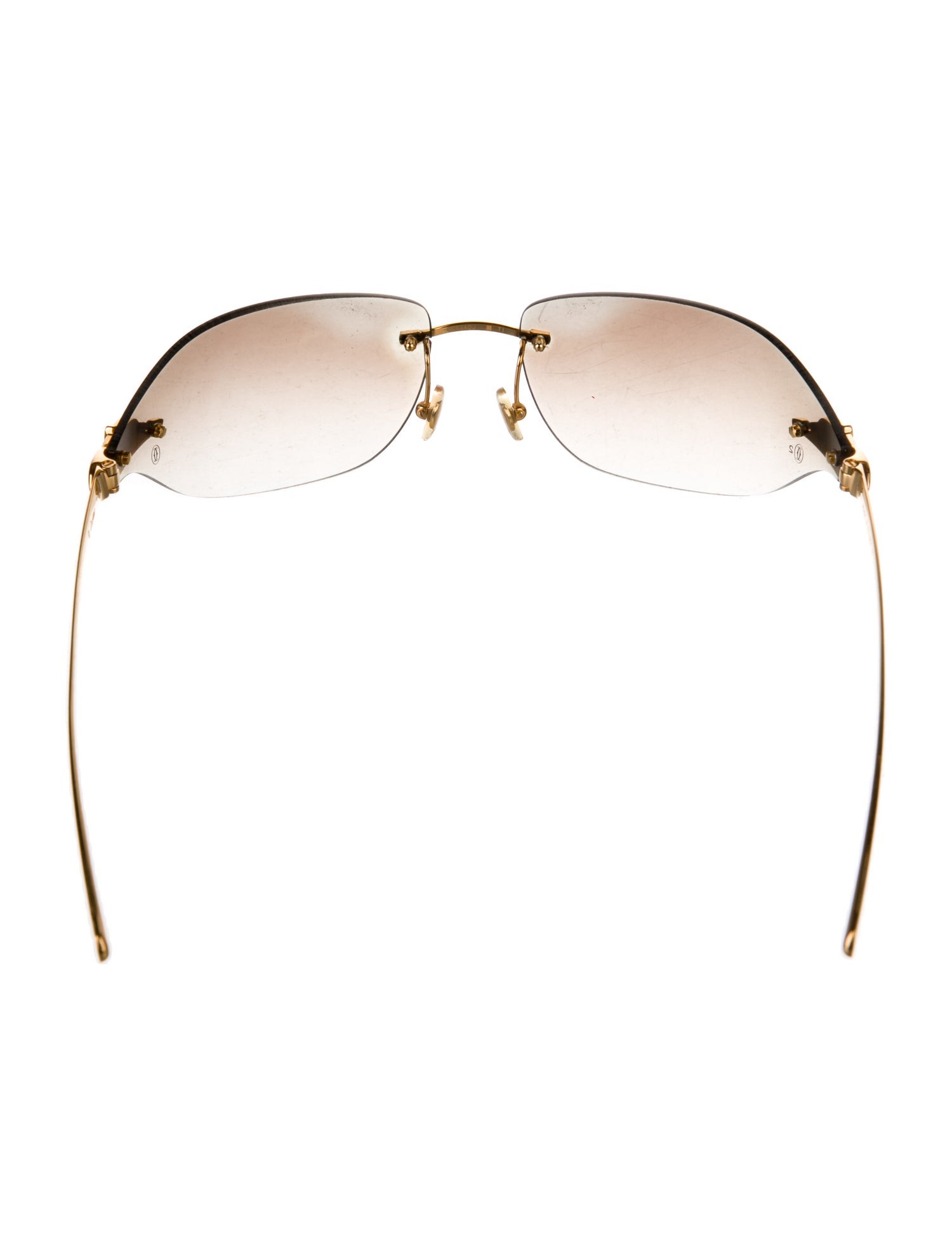 Cartier Panthere Rimless Shield Sunglasses
