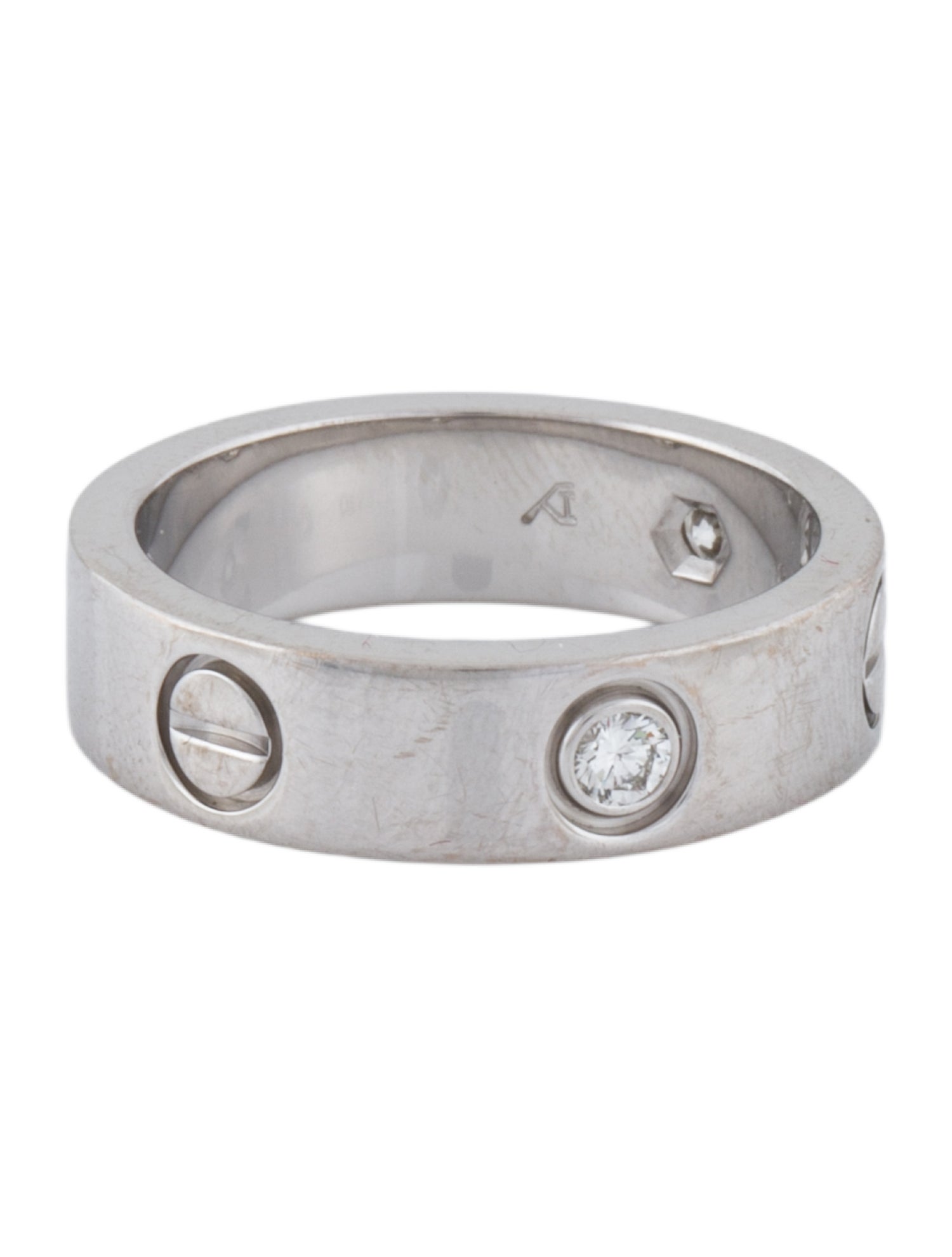 Cartier Vintage 3 Diamond LOVE Ring