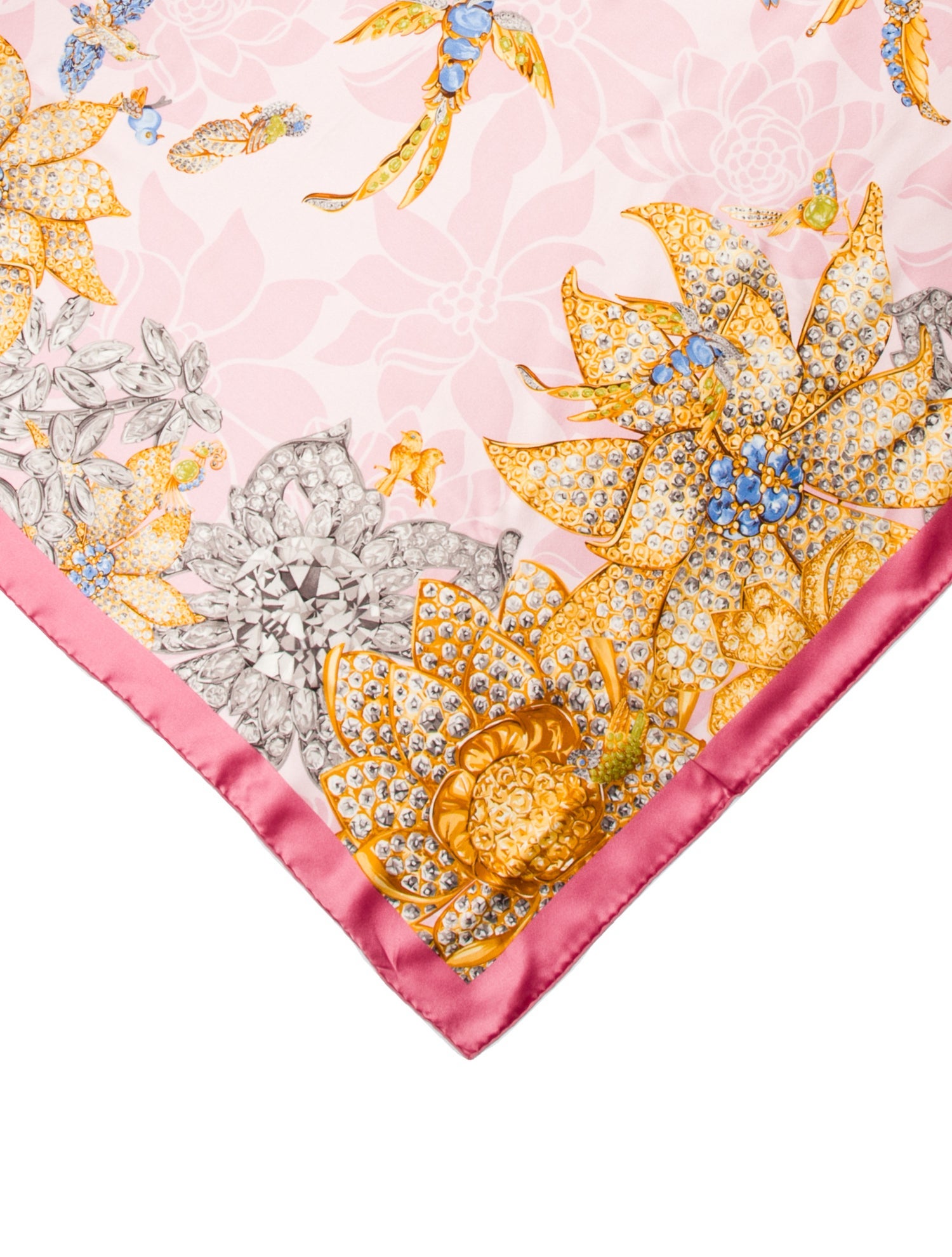 Cartier Silk Floral Print Scarf