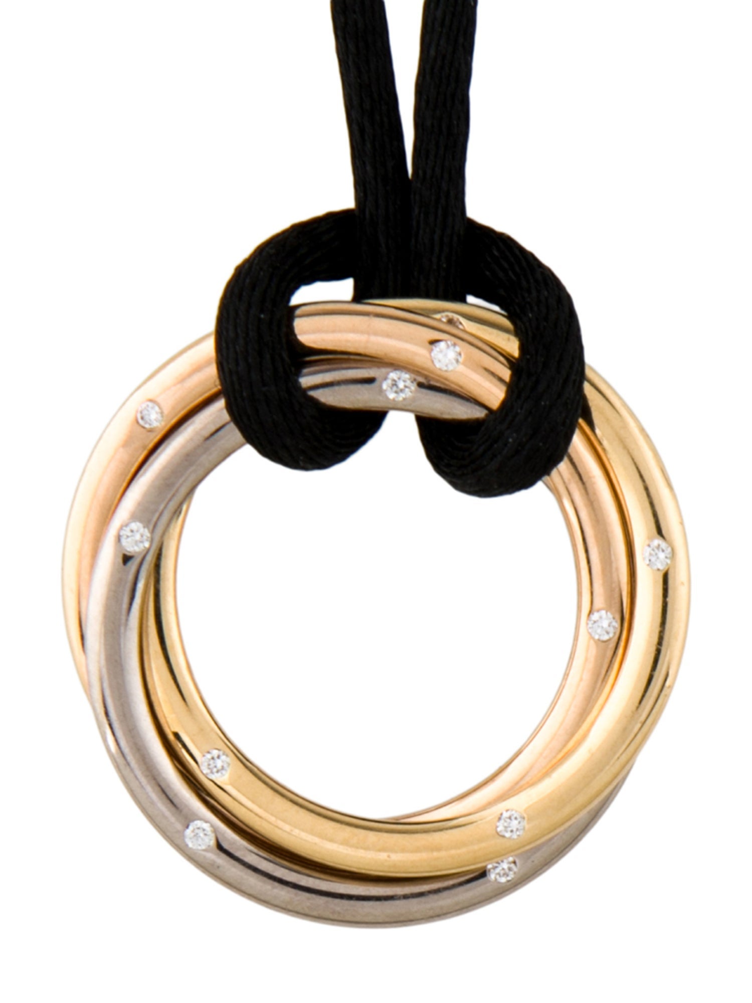 Cartier Diamond Trinity Pendant Necklace