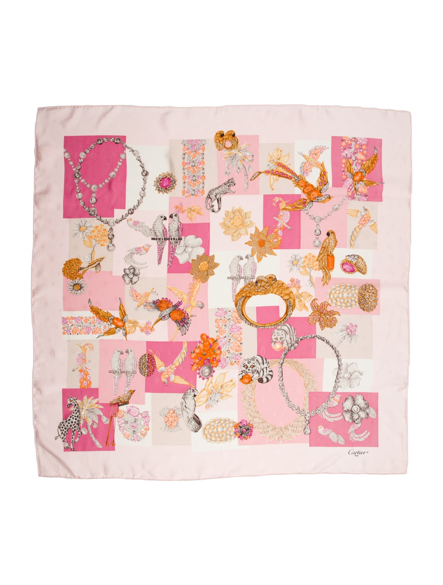 Cartier Silk Printed Scarf