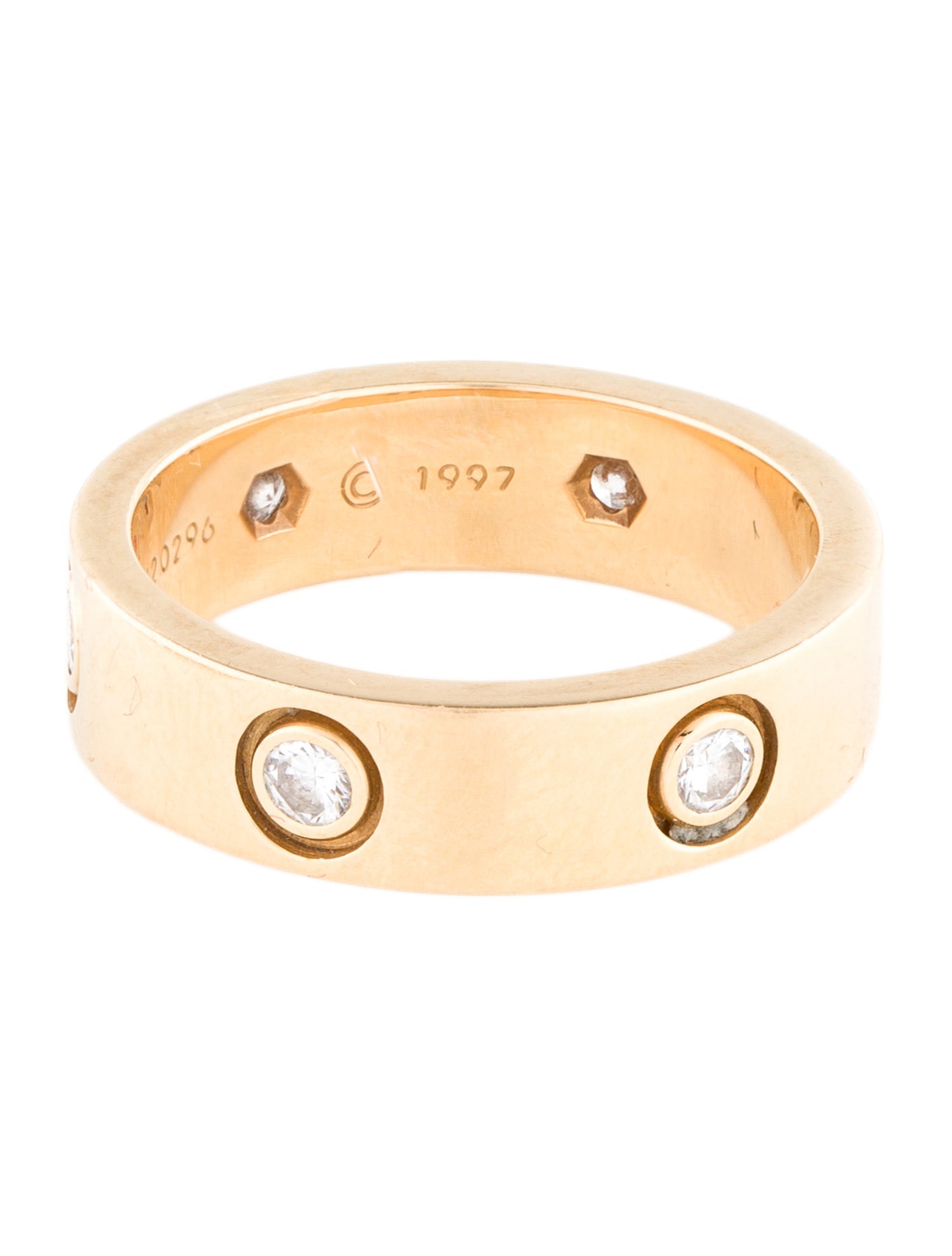 Cartier Vintage LOVE Ring, Classic Model, 6 Stones