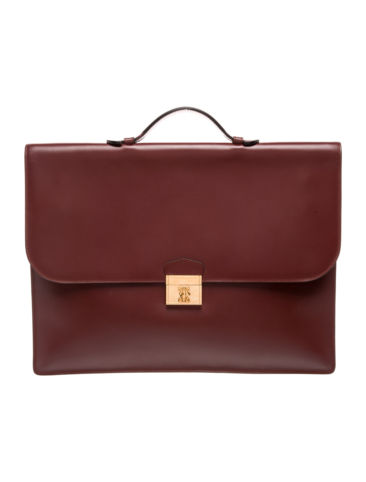 Cartier Leather Briefcase Vintage