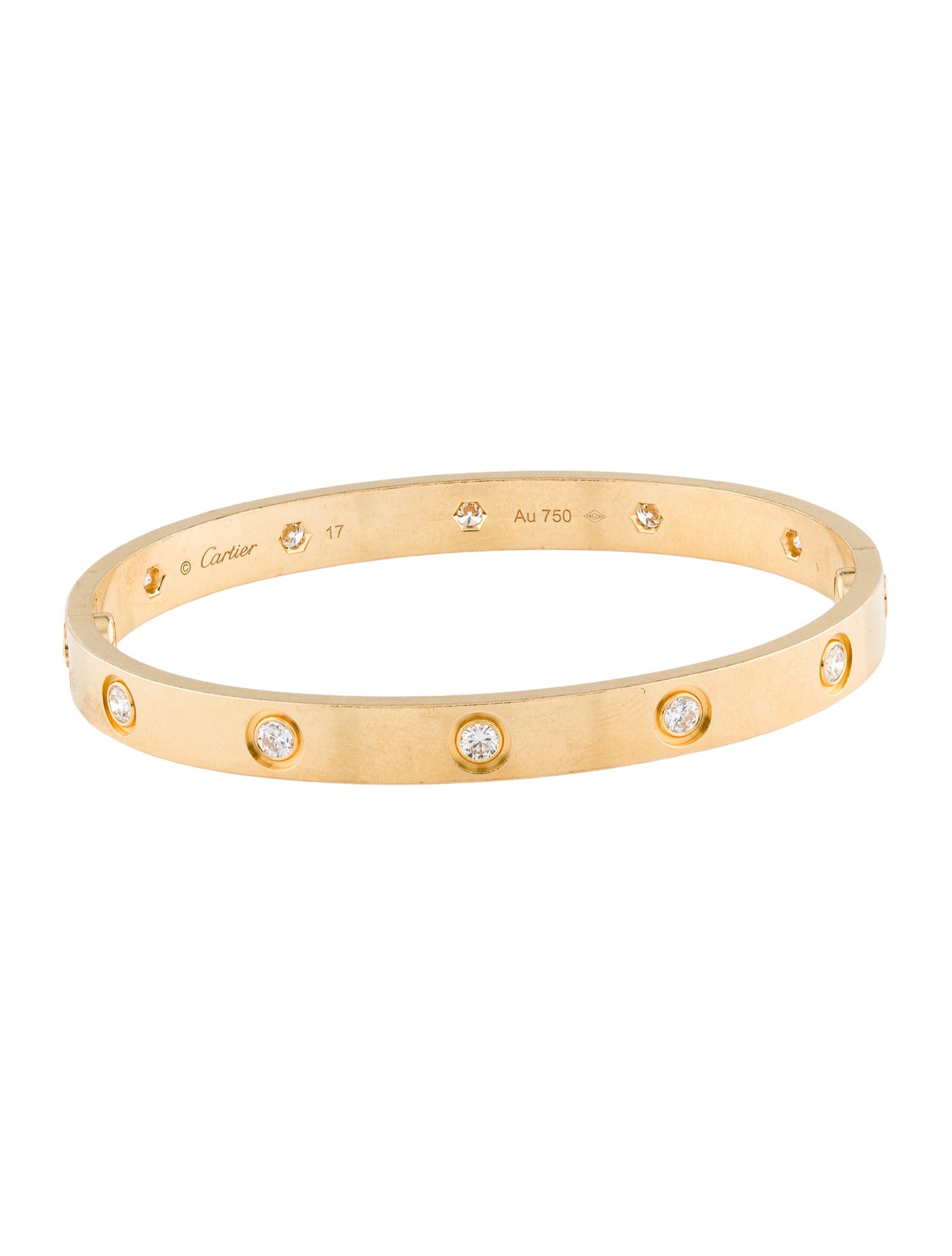 Cartier 10 Diamonds LOVE Bracelet, Classic Model