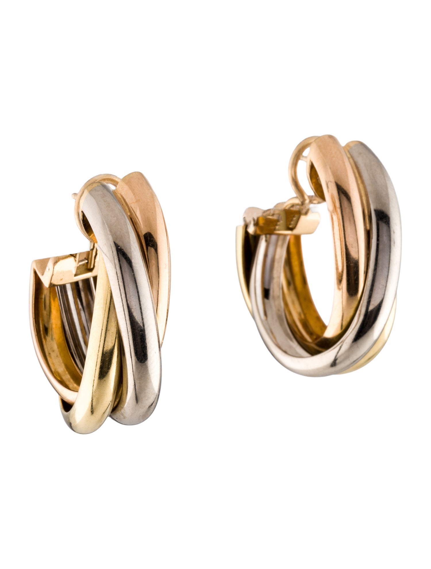 Cartier Vintage Large Trinity Earrings