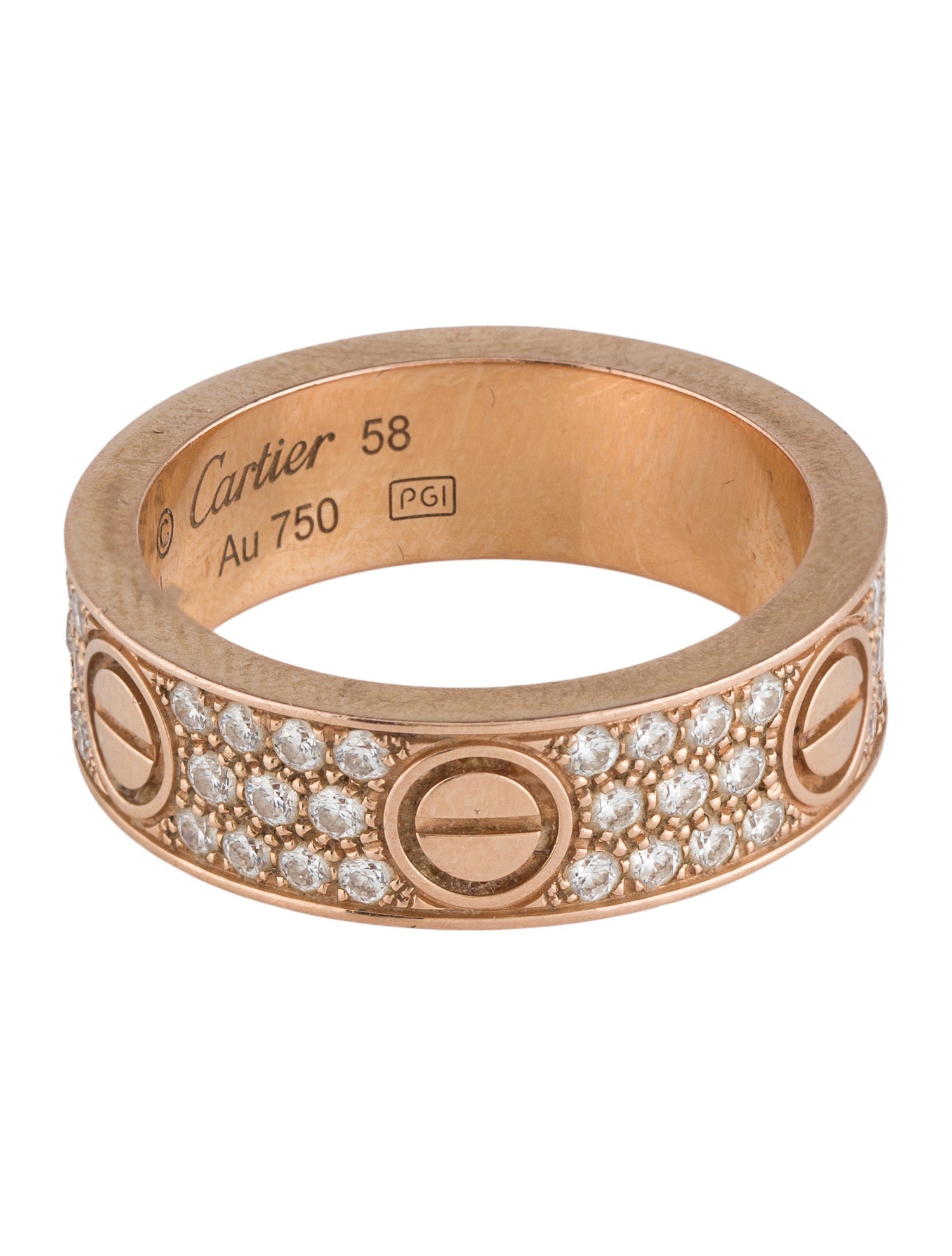 Cartier LOVE Ring, Classic Model, Pavéd