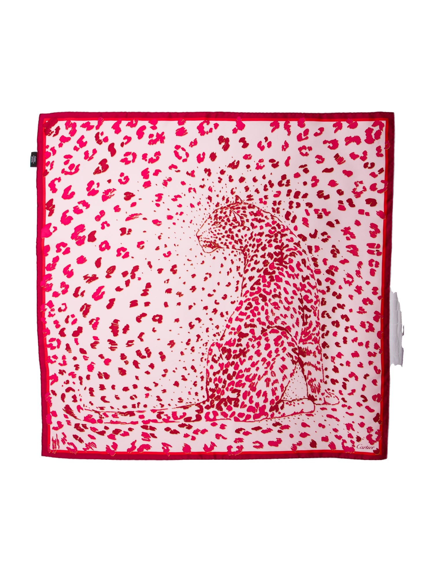 Cartier Silk Animal Print Scarf