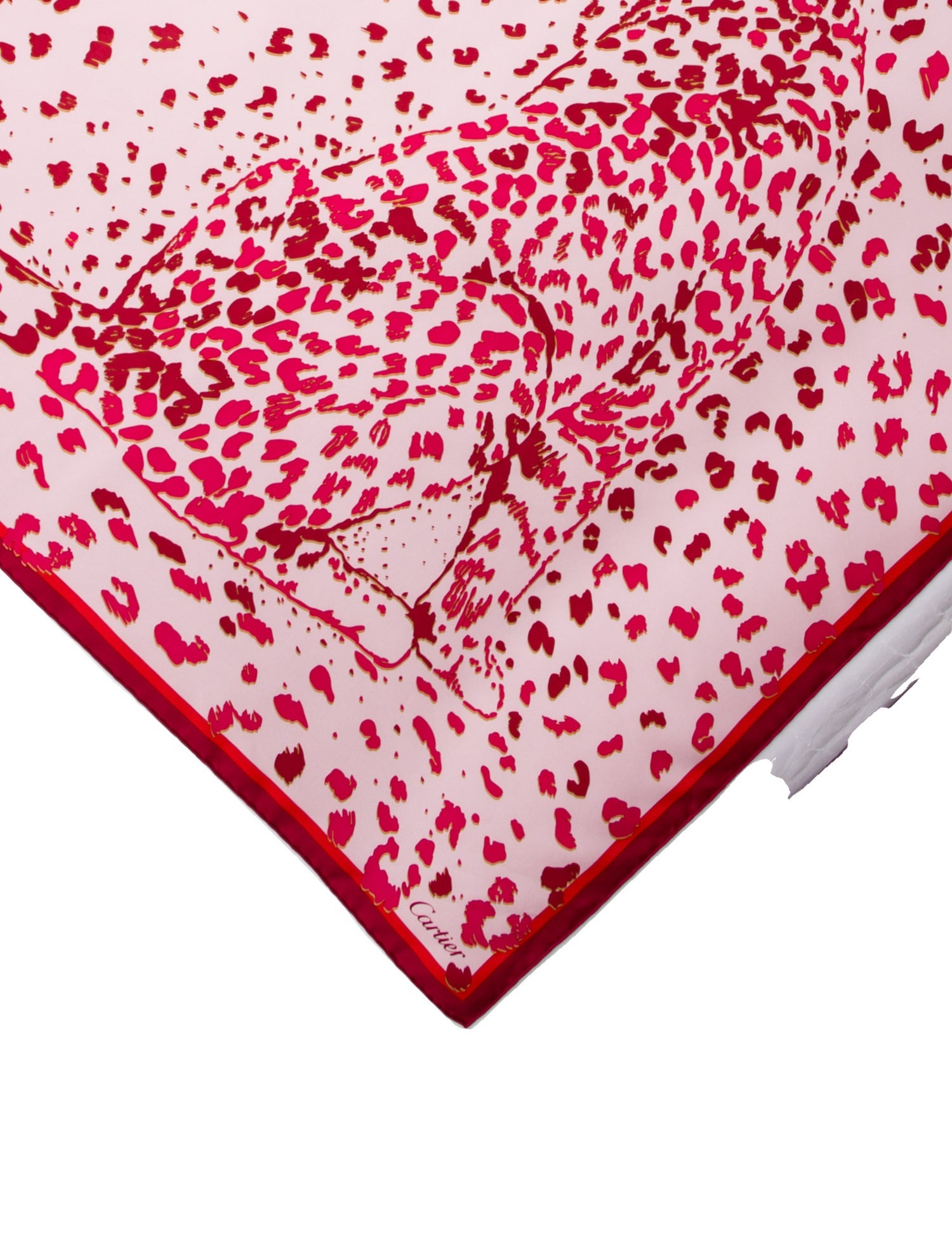 Cartier Silk Animal Print Scarf