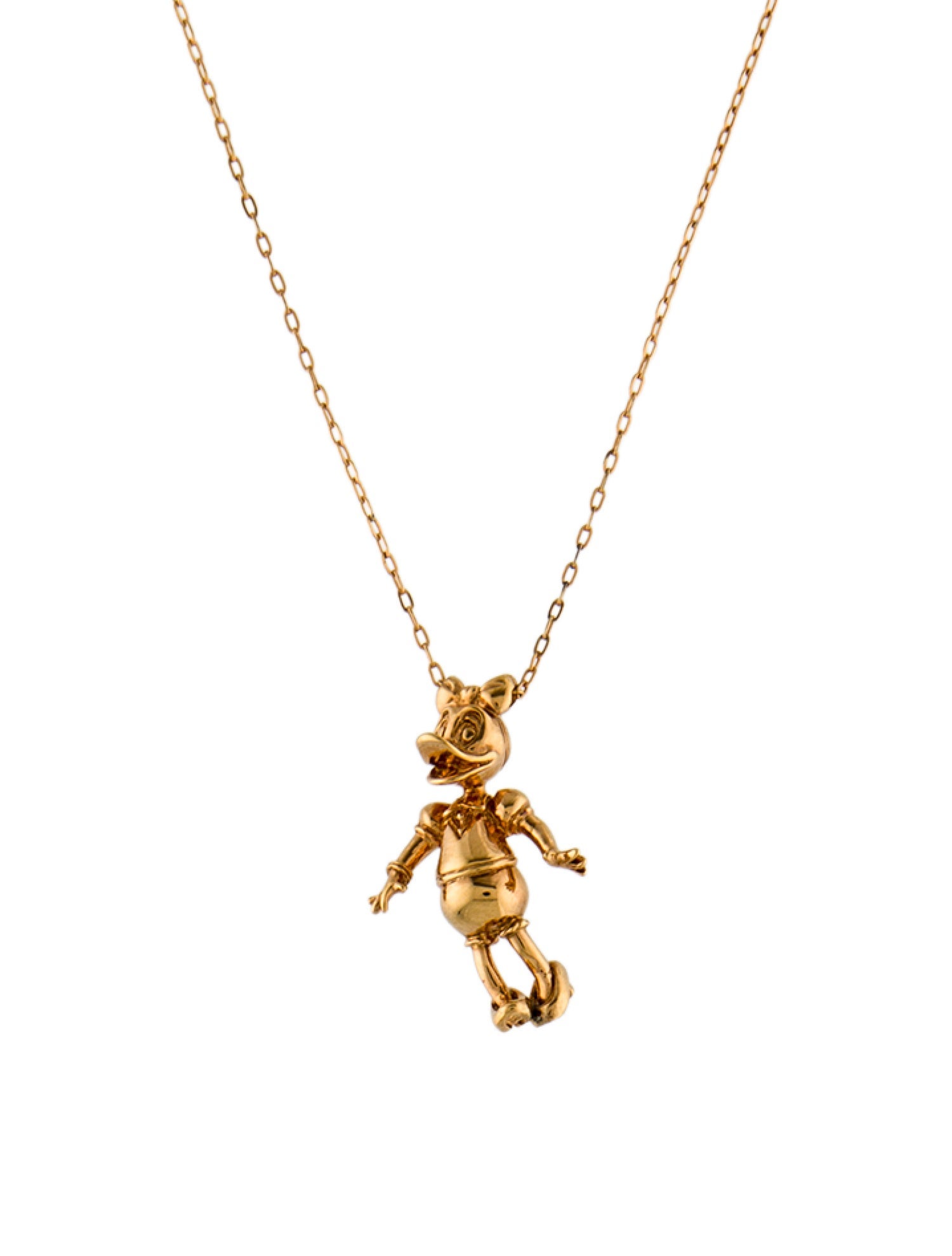 Cartier x Walt Disney Vintage Daisy Duck Pendant Necklace