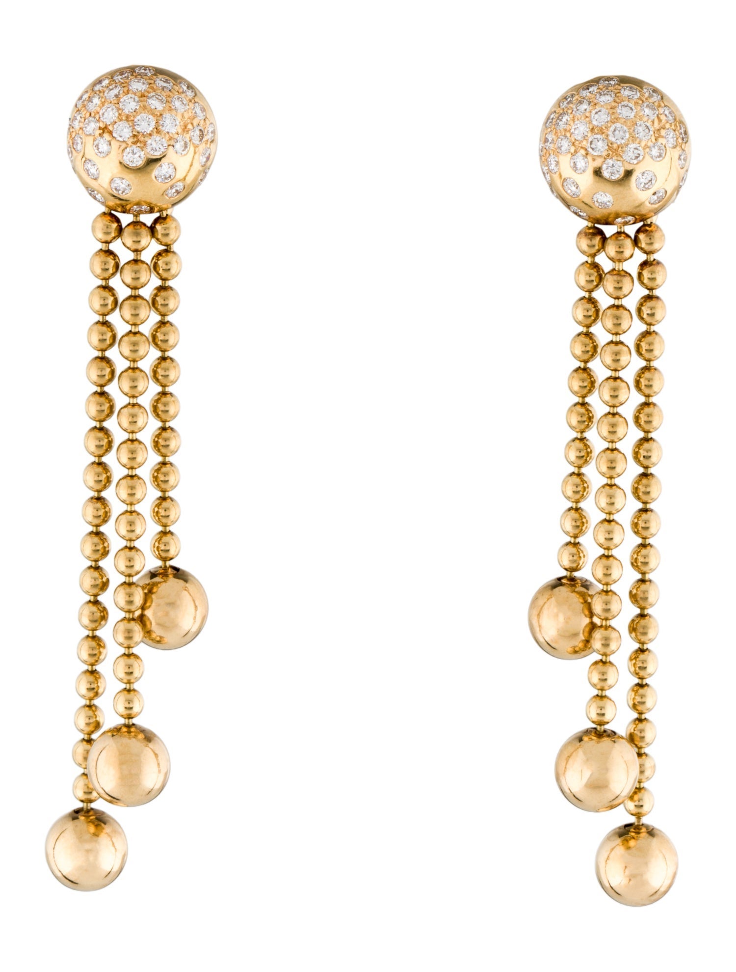 Cartier Vintage Nouvelle Vague Draperie Earrings