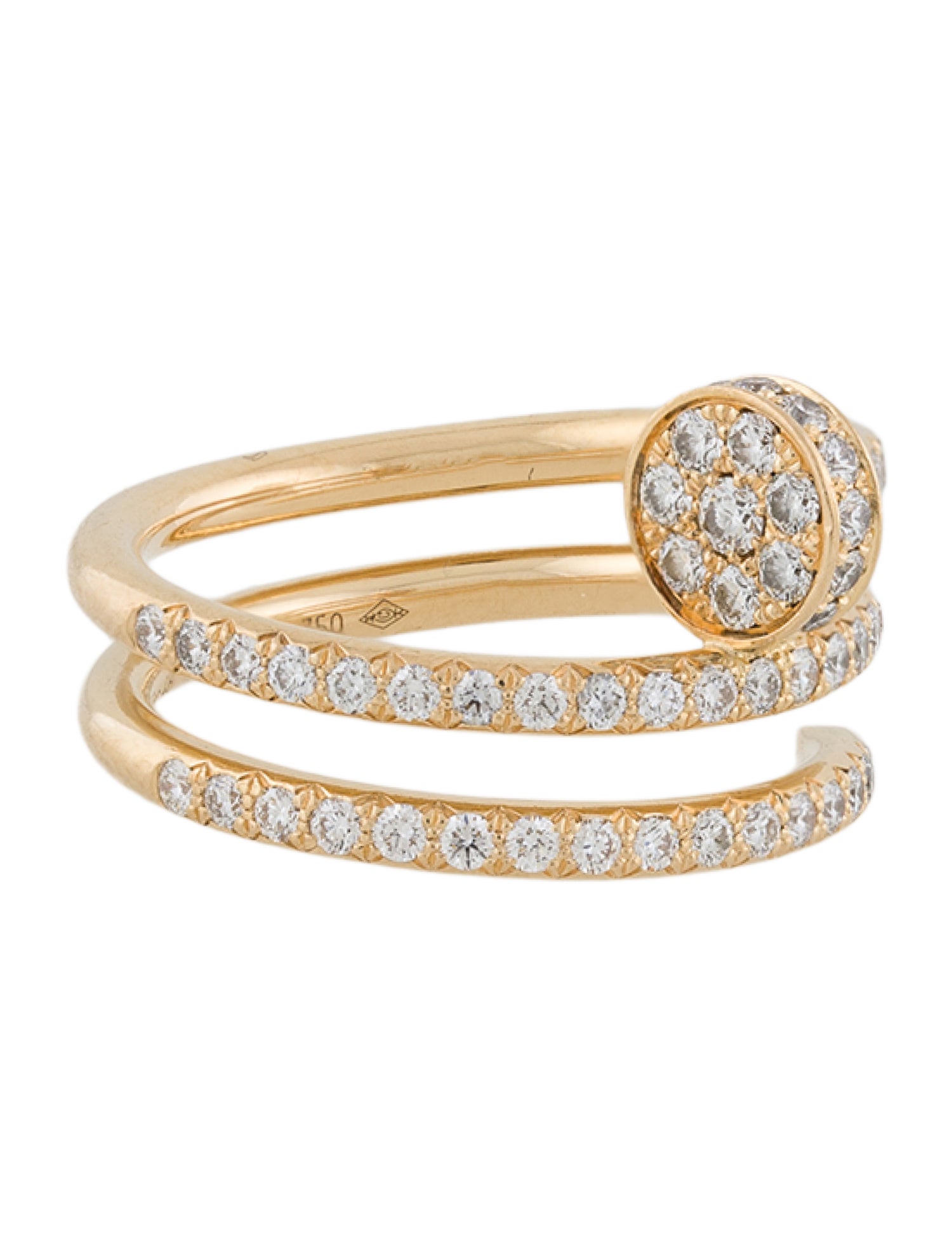 Cartier Half-Paved Double Juste un Clou Ring