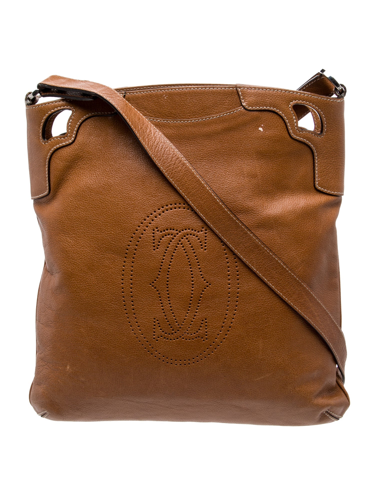 Cartier Leather Messenger Bag