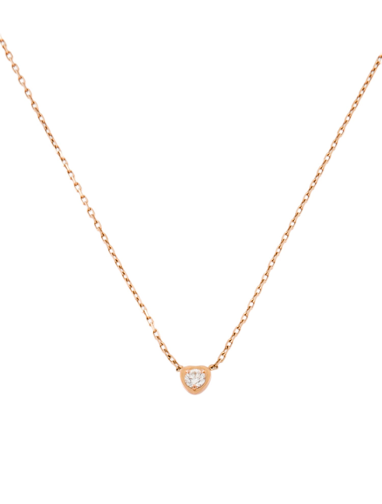 Cartier Diamants Léger Heart Pendant Necklace