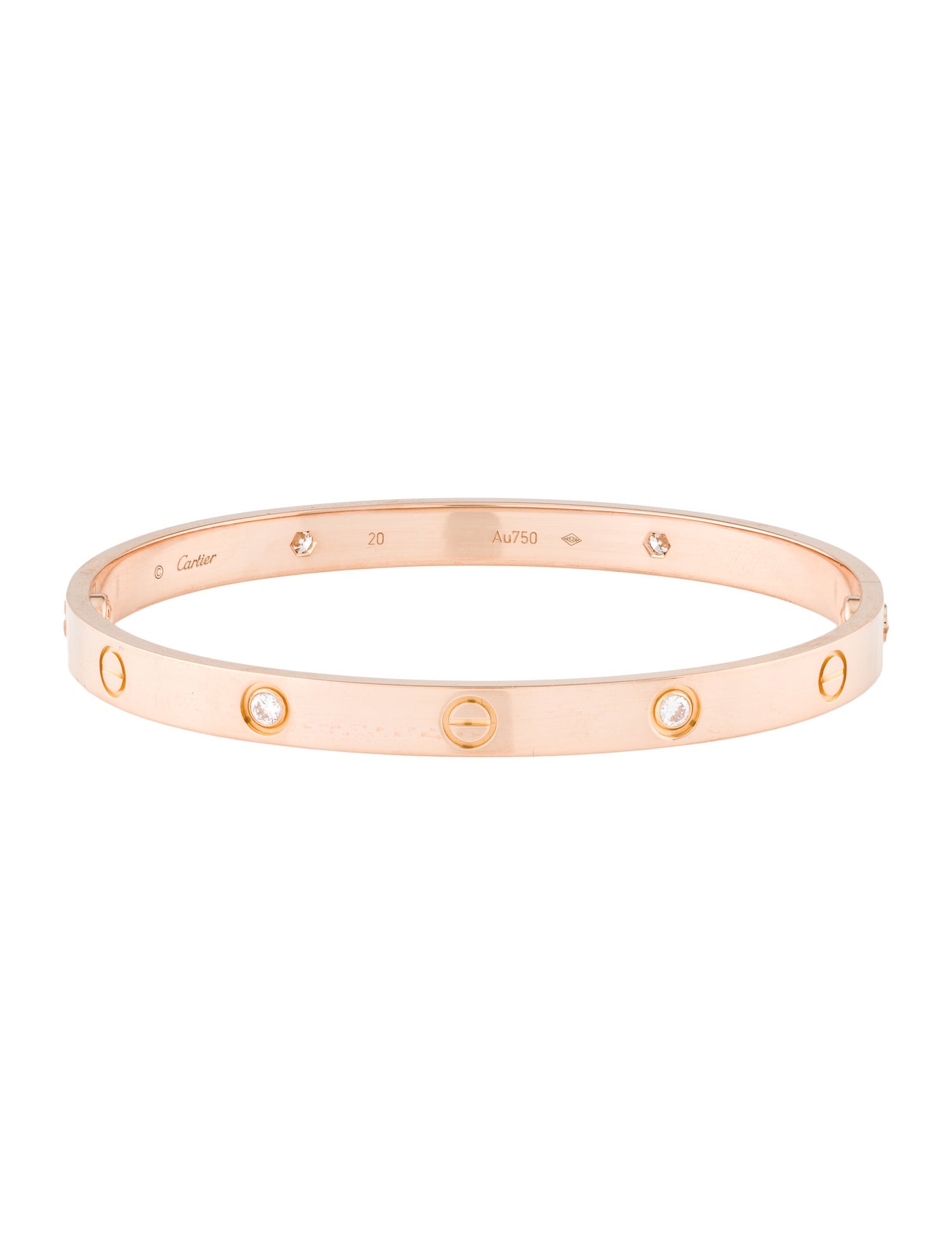 Cartier 4 Diamonds LOVE Bracelet, Classic Model
