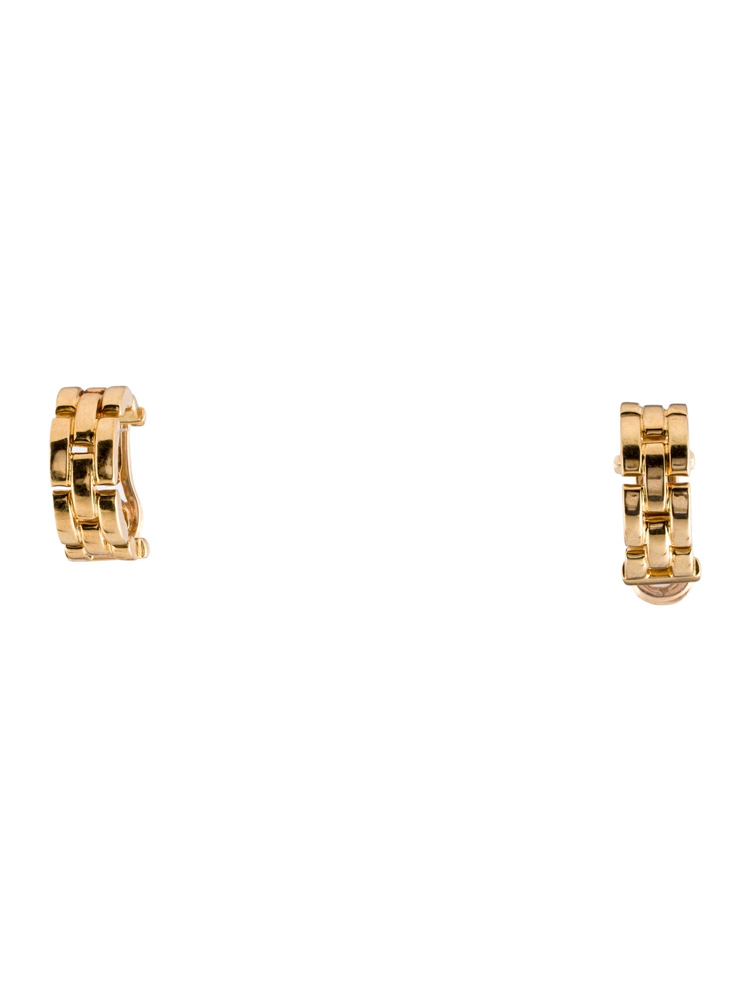 Cartier Vintage Maillon Panthere Clip-On Earrings