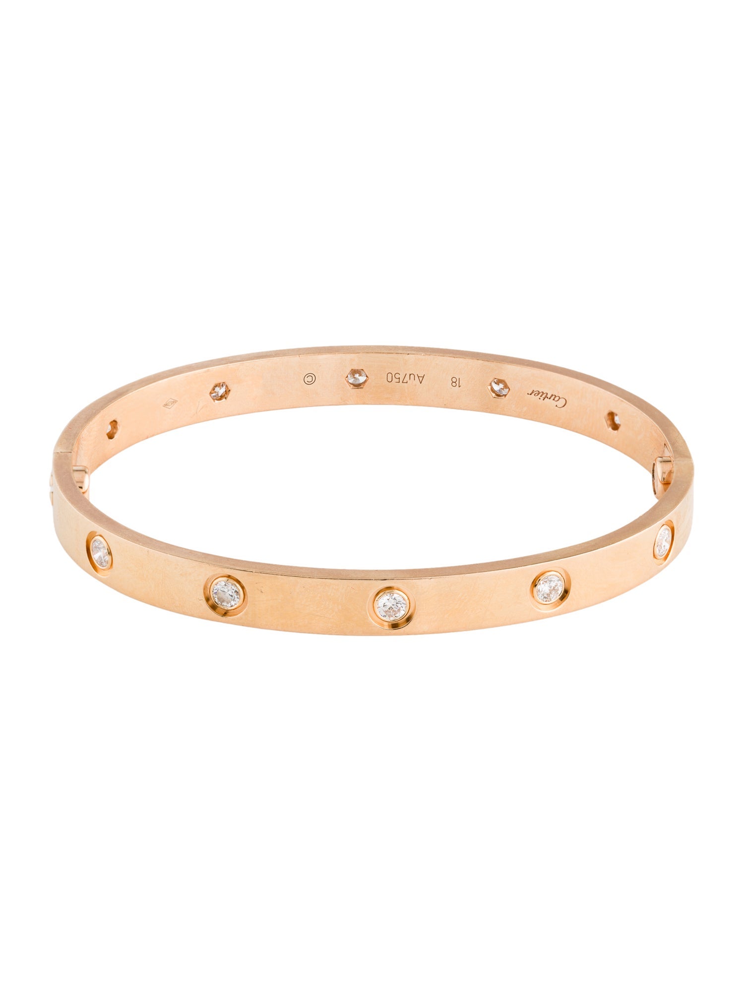 Cartier Classic LOVE Bracelet, 10 Diamonds
