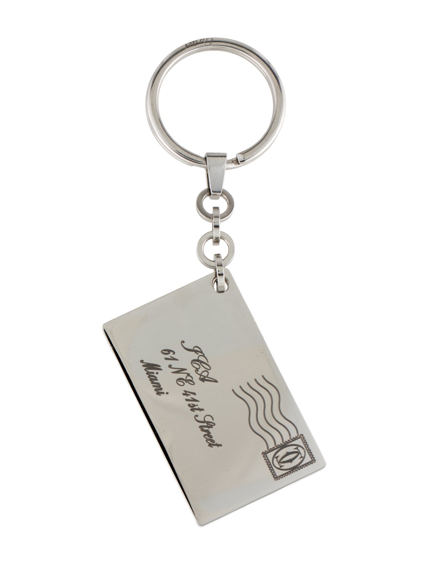 Cartier Engraved Metal keychain